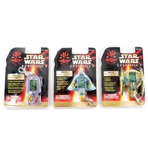Tiger Electronics Star Wars Mini Electronic Handheld Game Keychains Lot Of 3 New